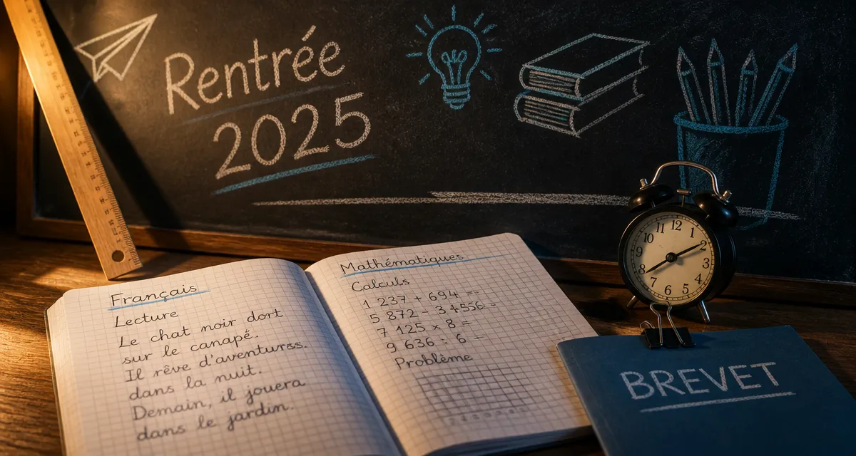 Circulaire de rentrée 2025 : programmes, brevet et calendrier scolaire