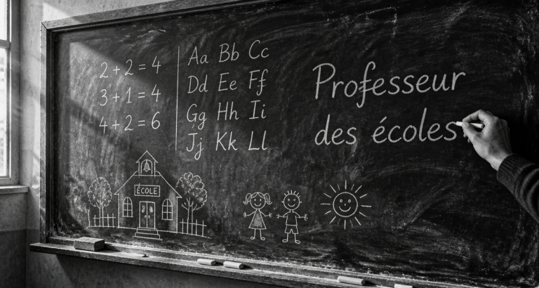 devenir professeur des écoles écriture tableau