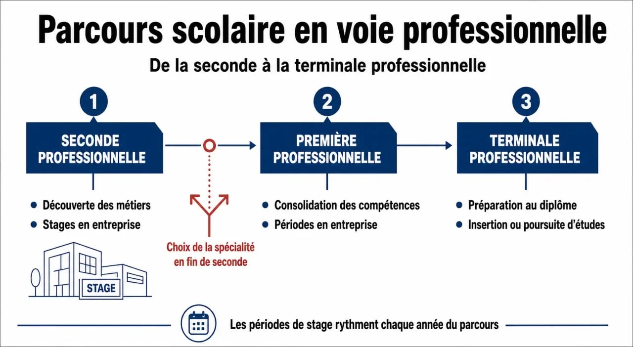 Seconde Pro Seconde professionnelle : 14 familles de métiers pour une orientation ...