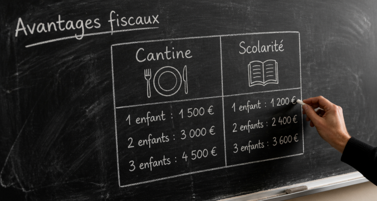 frais de cantine et frais de scolarité tableau école