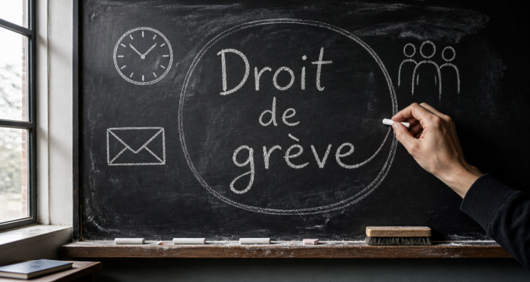 greve education nationale tableau droit de greve