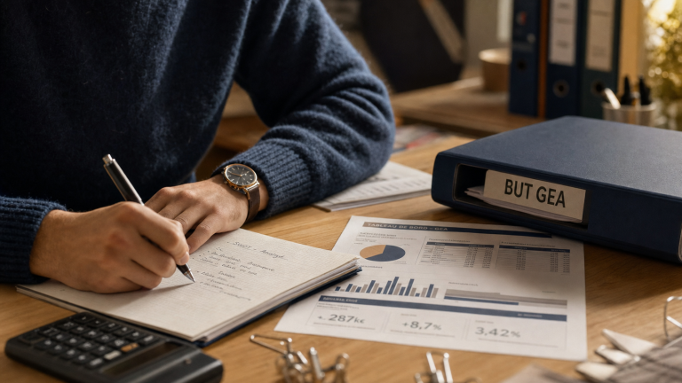 But GEA débouchés : 4 parcours compta, RH, management, contrôle de gestion