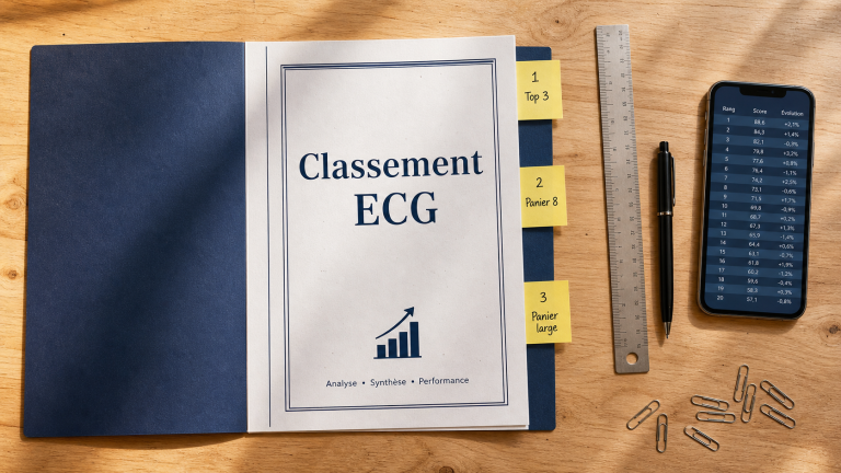 Classement prepa ecg 2026 : top 3 et paniers d’écoles