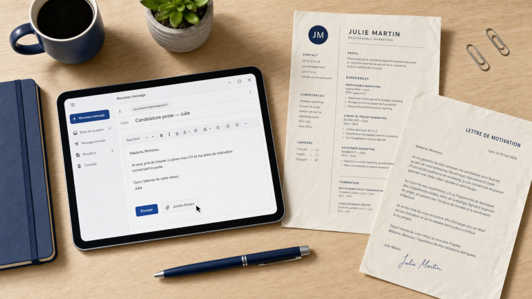 Mail candidature et pièces jointes : longueur idéale