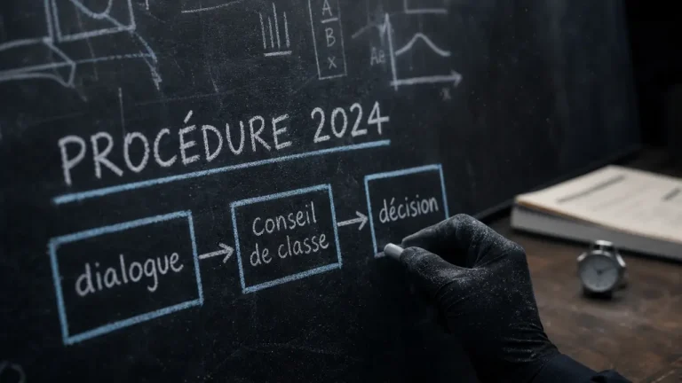 Redoublement seconde nouvelle réforme : procédure 2024 au tableau noir