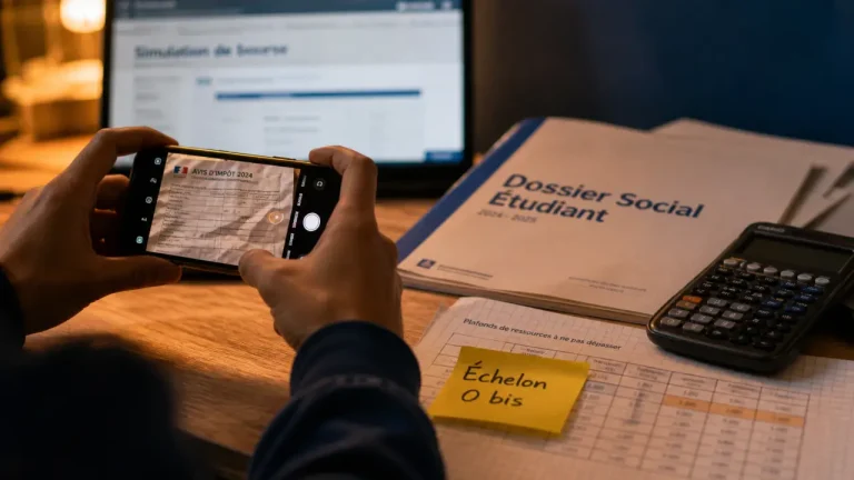 Échelon bourse étudiant CROUS et calcul des points de charge
