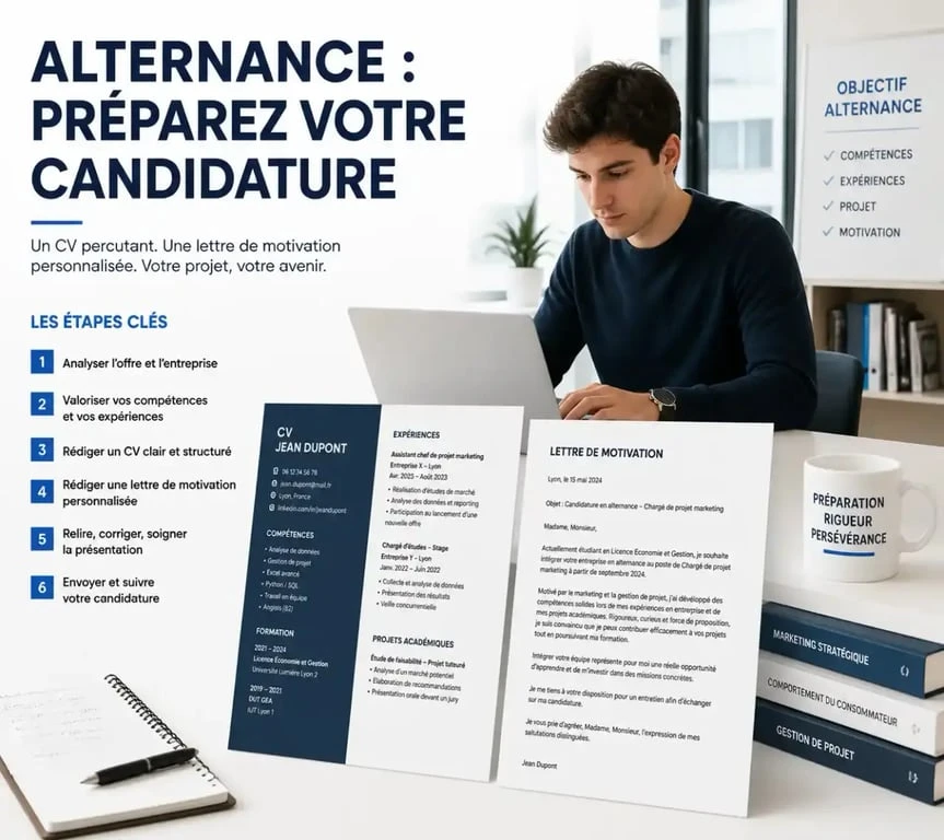 Conseils pour réussir sa candidature à une offre alternance
