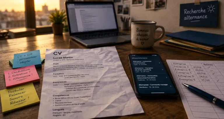 Alternance comment trouver une entreprise : CV et offres d’alternance sur table